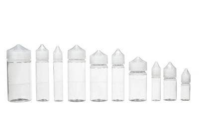 A selection of vape juice bottles