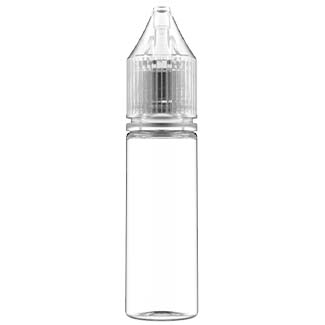 16 oz Clear Glass BBQ Decanter Bottles w/ 38mm Black Lug Cap (12/Case)