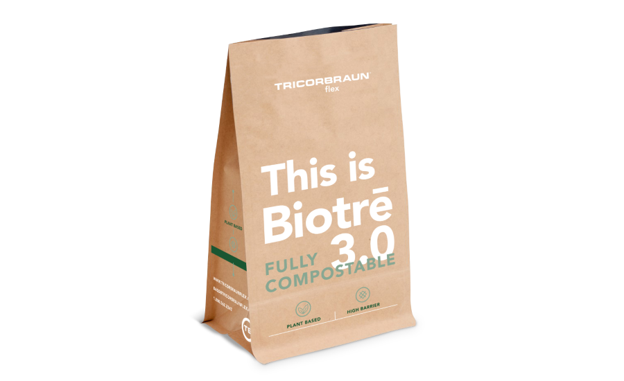 Biotré™ 3.0, Plant-Based Flexible Packaging Product from TricorBraun Flex, Receives BPI Compostable Certification