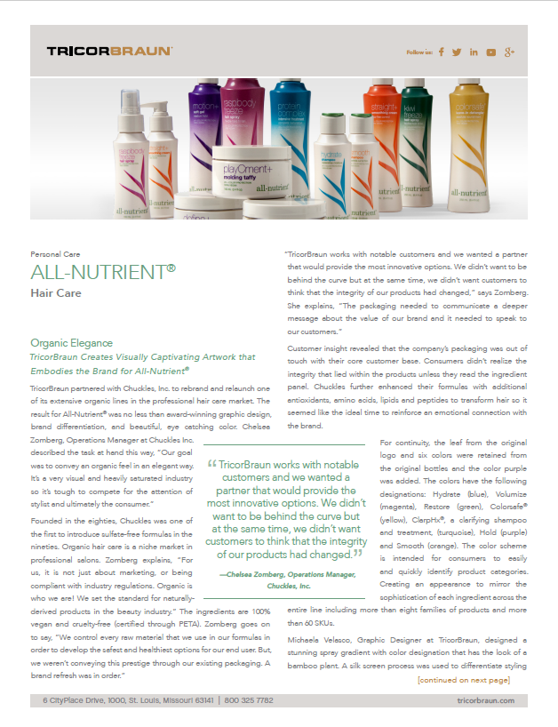 All-Nutrient® Hair Care