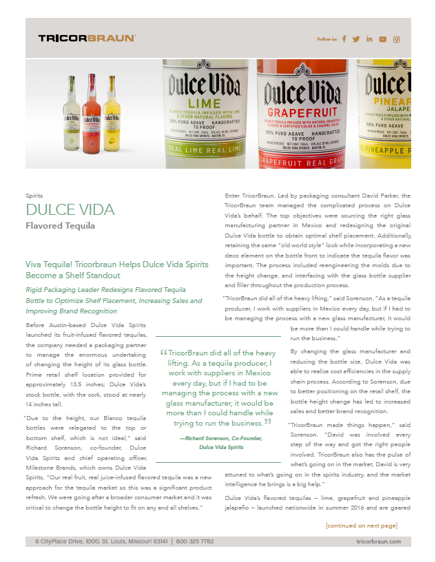 Dulce Vida: Flavored Tequila