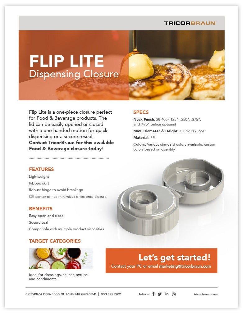 Flip Lite Dispensing Closure