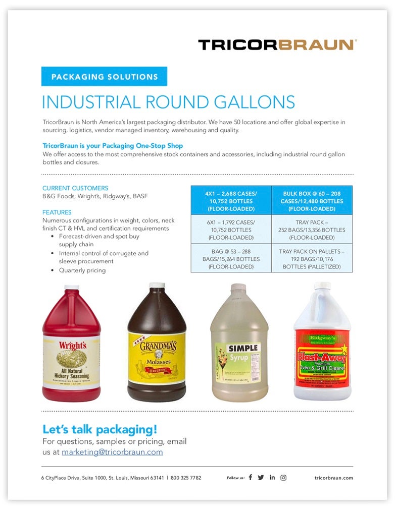 Industrial Round Gallons