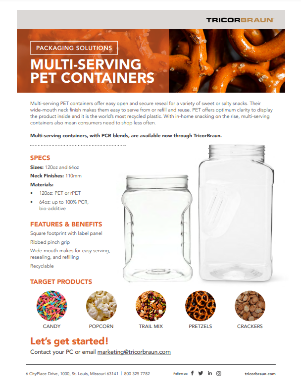 Multi-Serve Food & Beverage Packaging