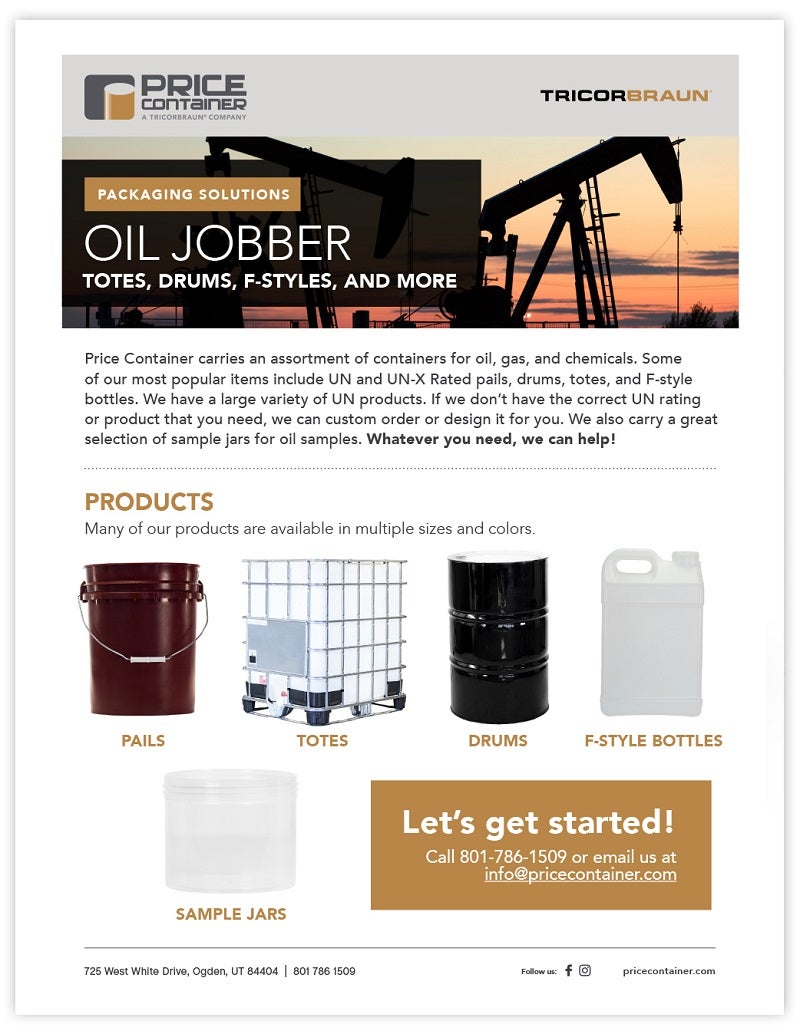 Oil Jobber Packaging