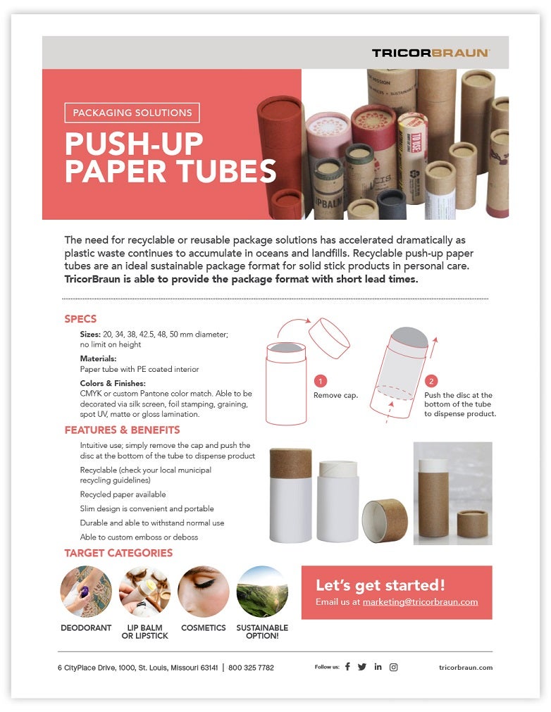 Push-Up Paper Tubes