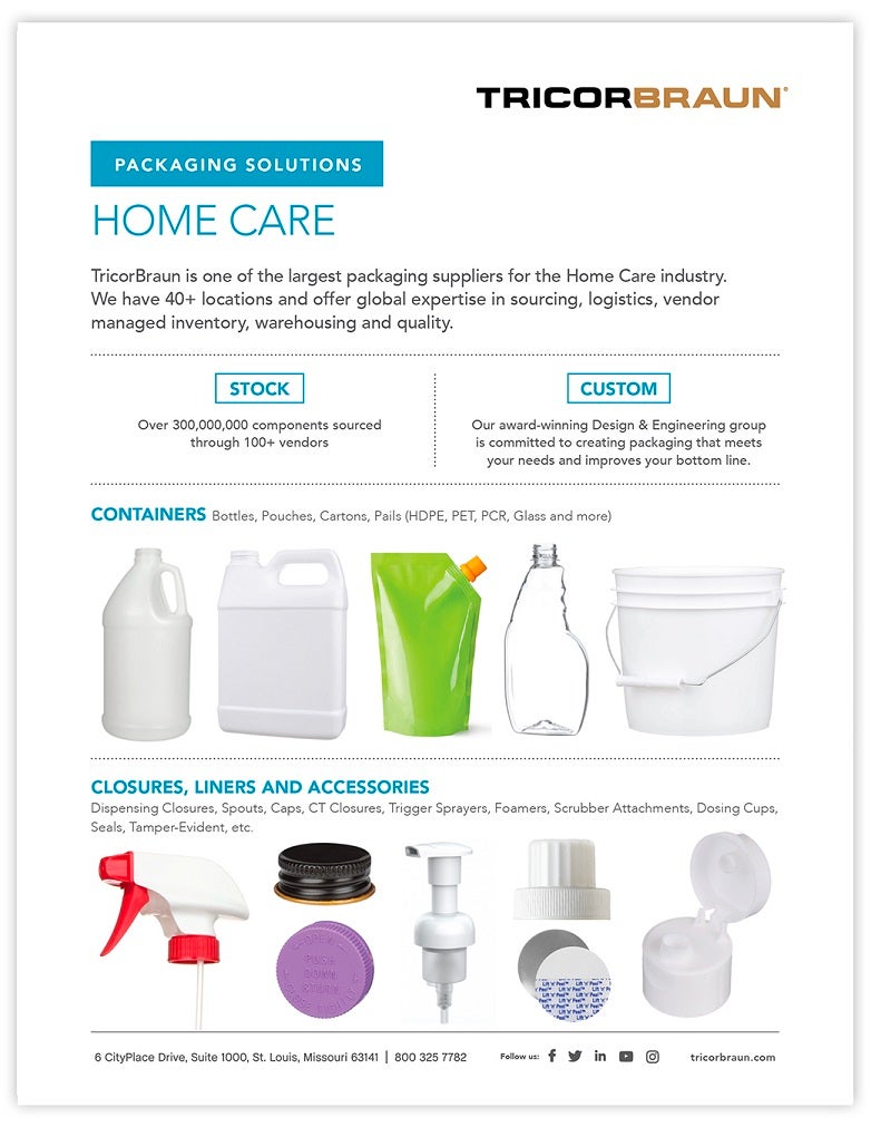 Packaging Solutions: Home Care