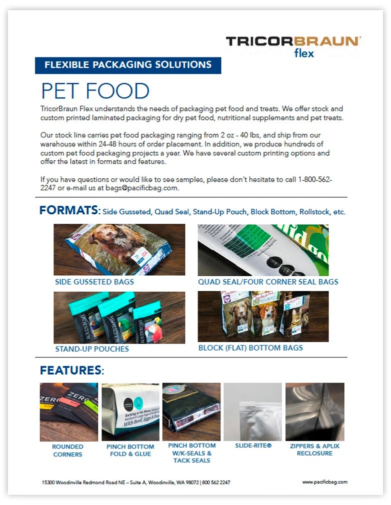 Flexible Packaging Solutions: Pet Food