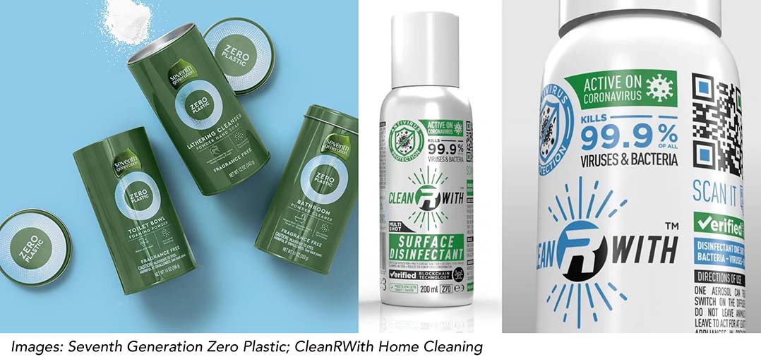 Seventh Generation Zero Plastic & CleanRWith Home Cleaning Products