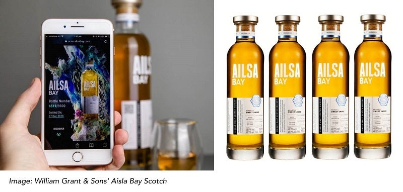 Ailsa Bay Scotch bottles