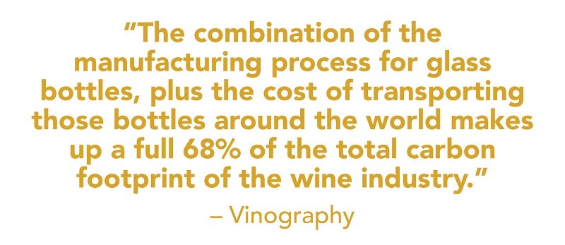 Vinography quote on carbon footprint