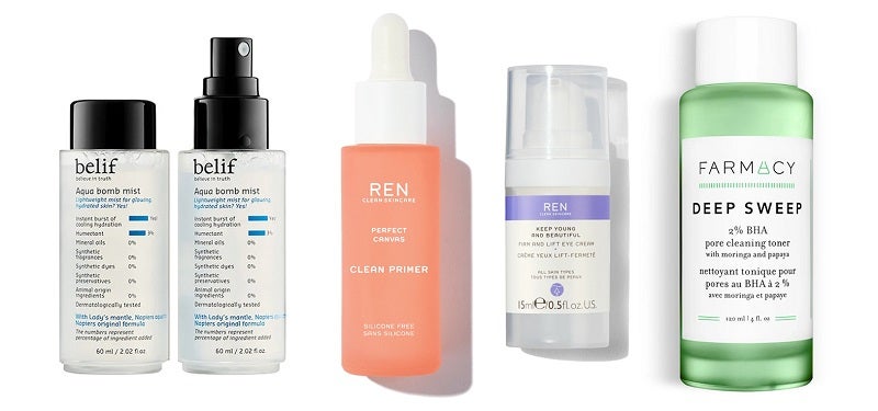 Belify, REN, and Farmacy product images