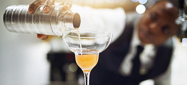 bartender pouring drink